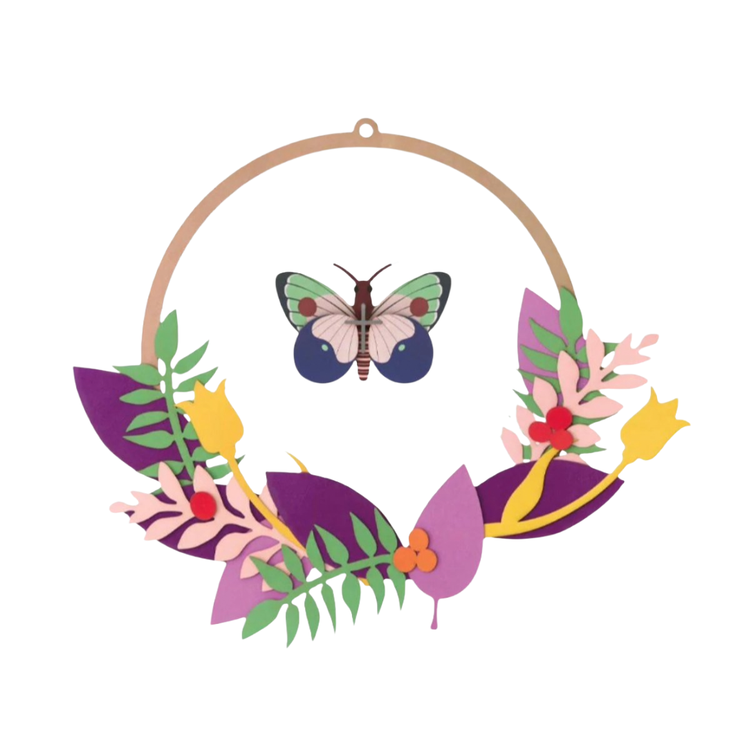 Blossom Wreath - 3D DIY Wall Art Kit