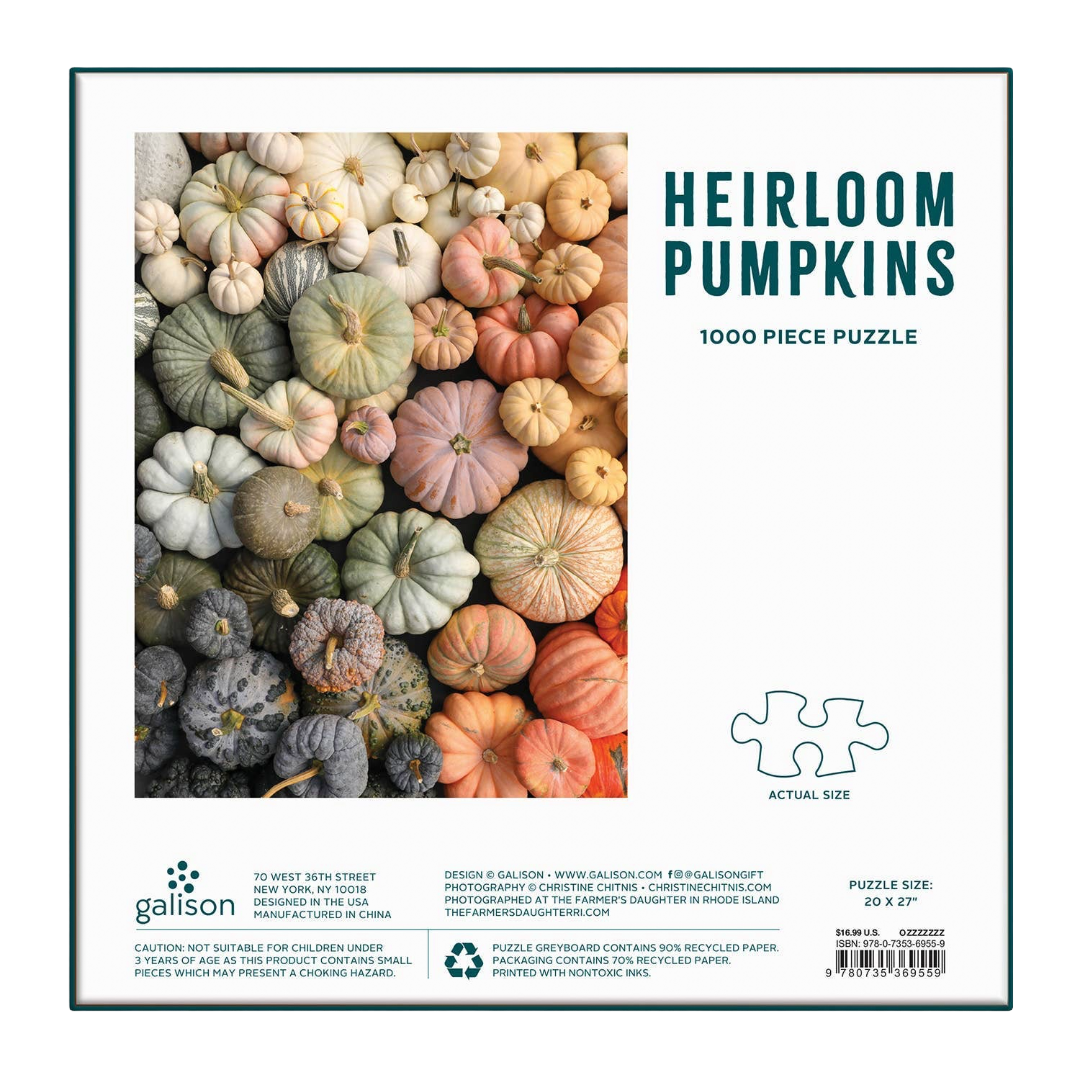 Heirloom Pumpkins 1000 Piece Puzzle