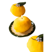 Lemon shaped Candle-Garden Collection