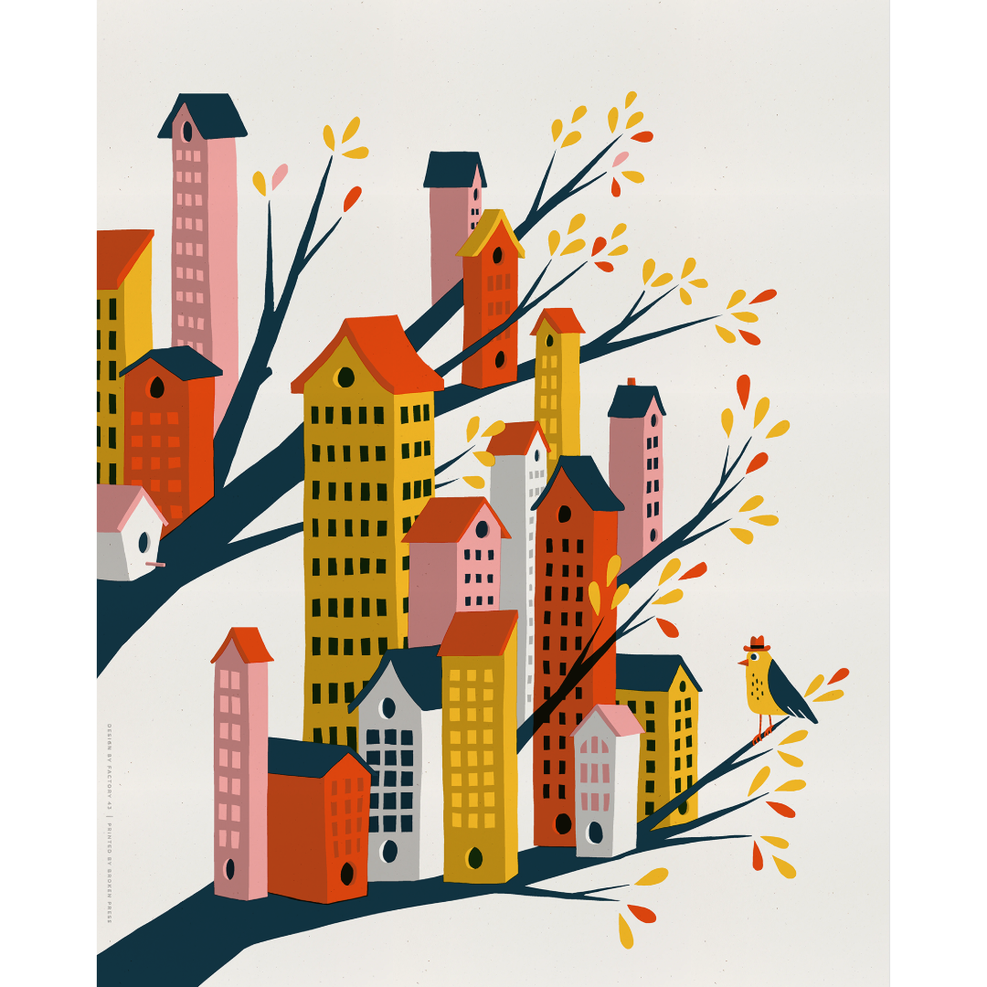 Bird City | Art Print | 16" x 20"