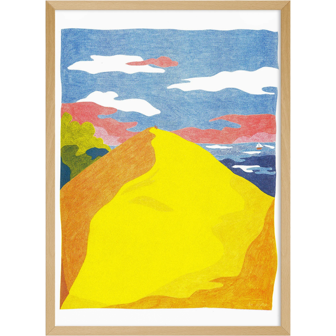 Dune du Pilat | Art Print | Elise Enjalbert A3 Poster