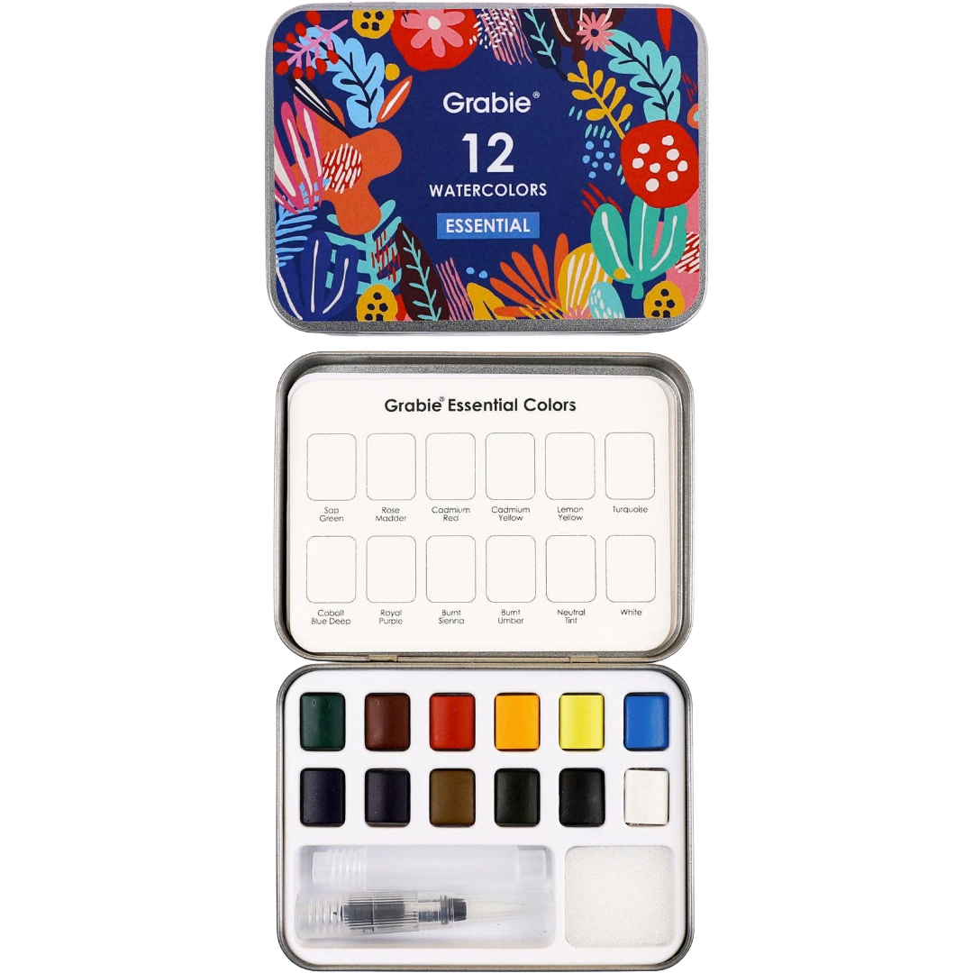 Watercolor | Pocket Set Of 12 With Brush