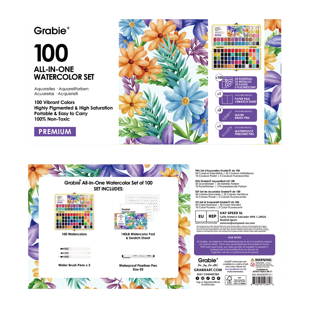 All-In-One | Premium Watercolor Set of 100