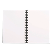 Medium Black Sketchbook | 7" x 10" | Spiral Hardcover