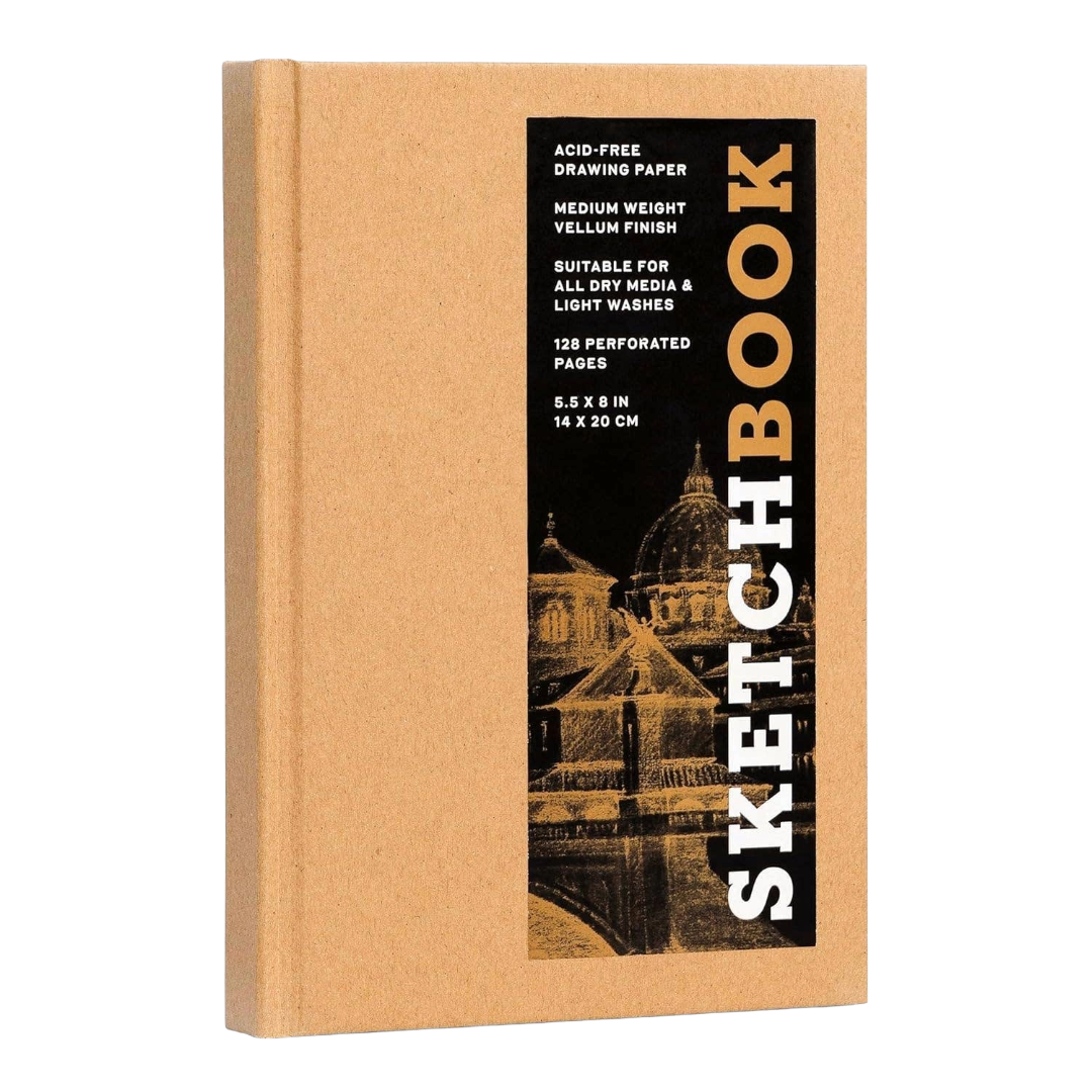 Small Kraft Sketchbook | 5.5" x 8" | Bound Hardcover