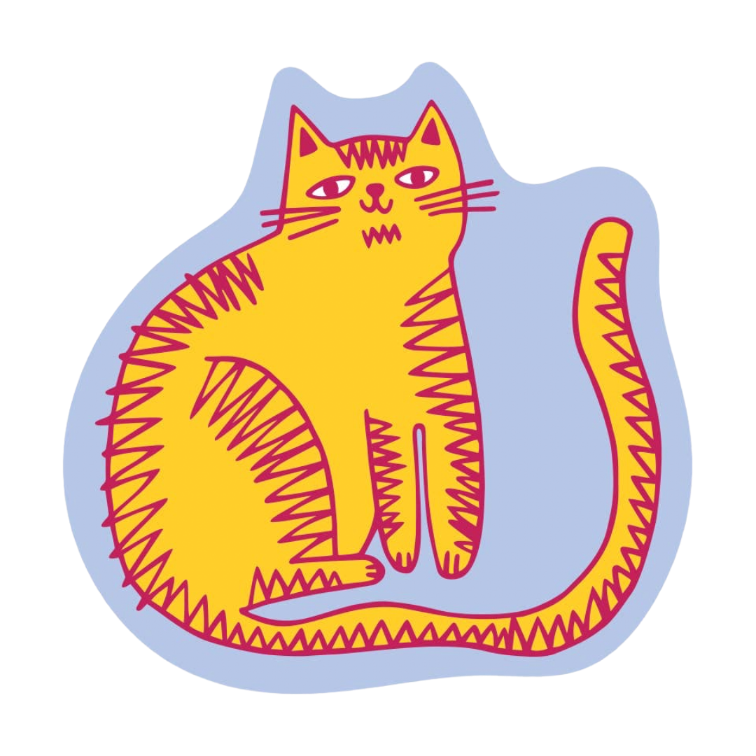 Orange Cat Sticker
