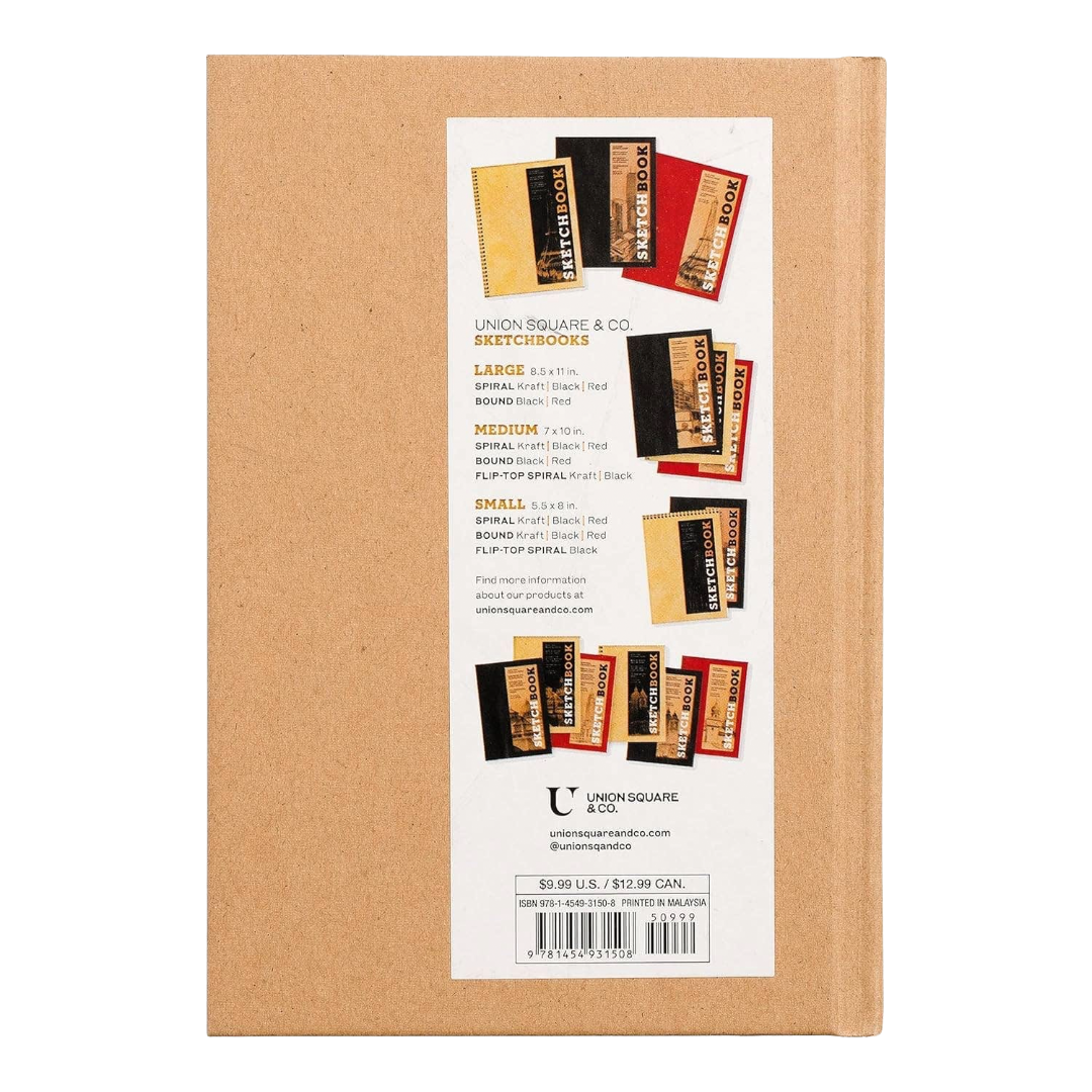 Small Kraft Sketchbook | 5.5" x 8" | Bound Hardcover