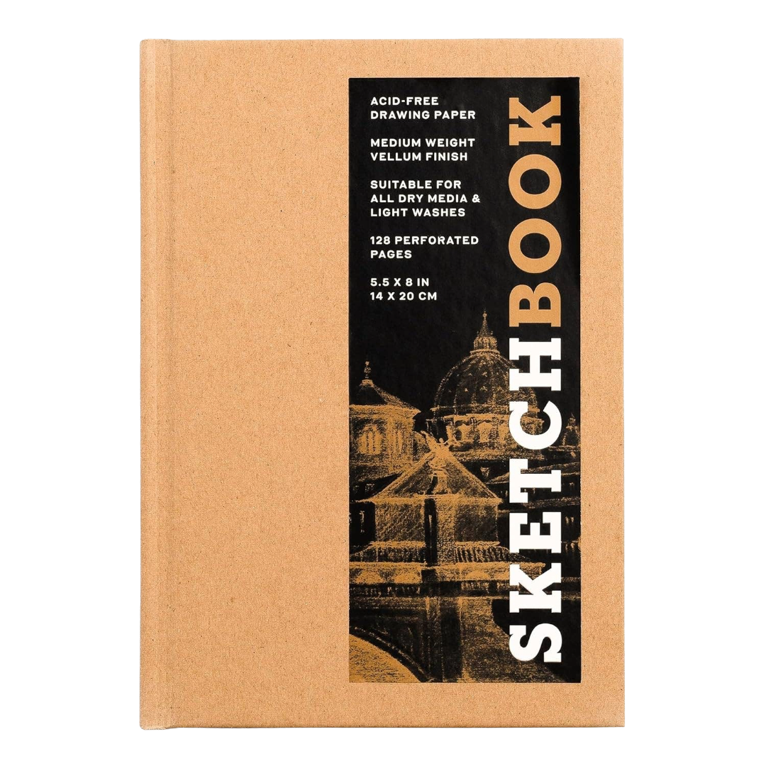 Small Kraft Sketchbook | 5.5" x 8" | Bound Hardcover