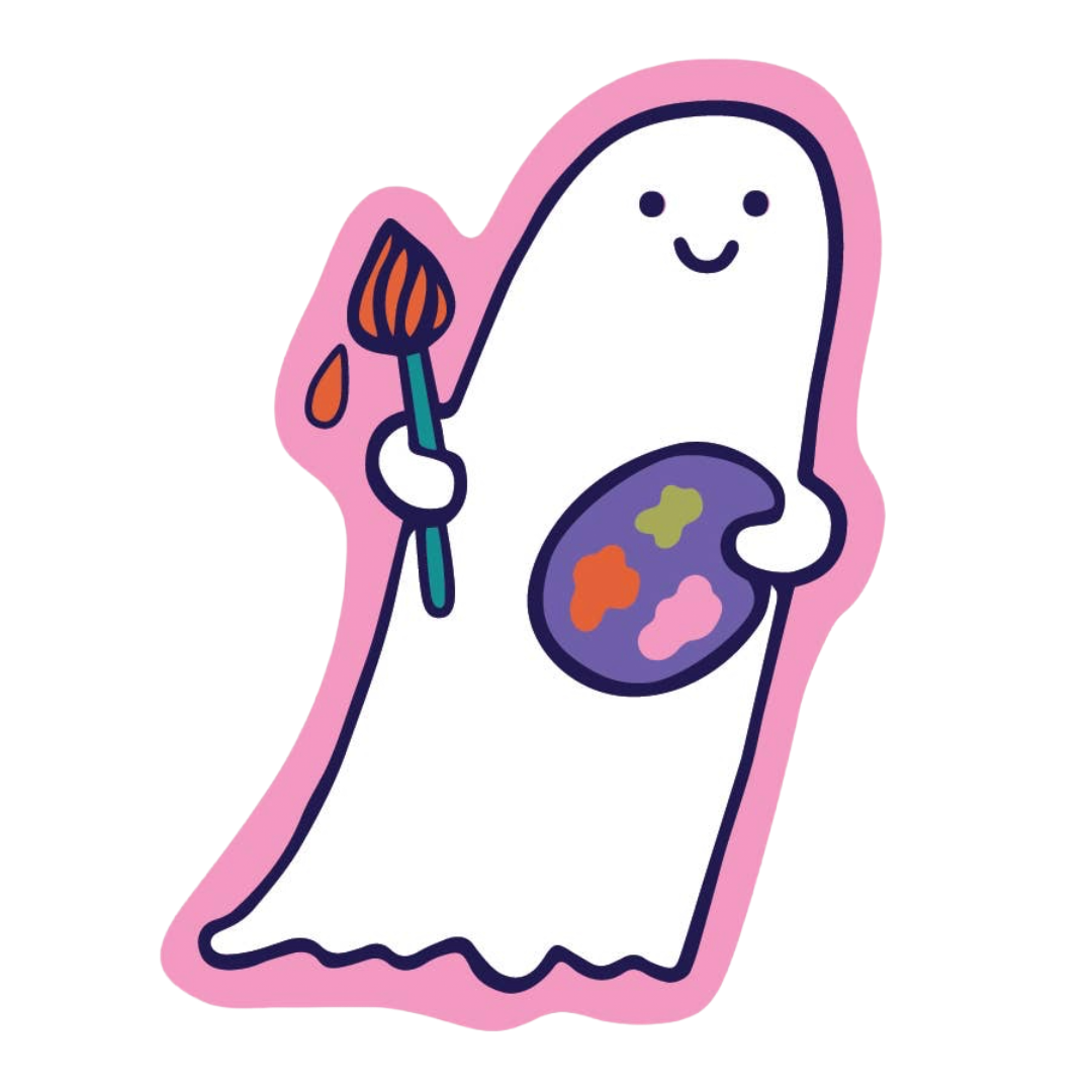Art Ghost Sticker