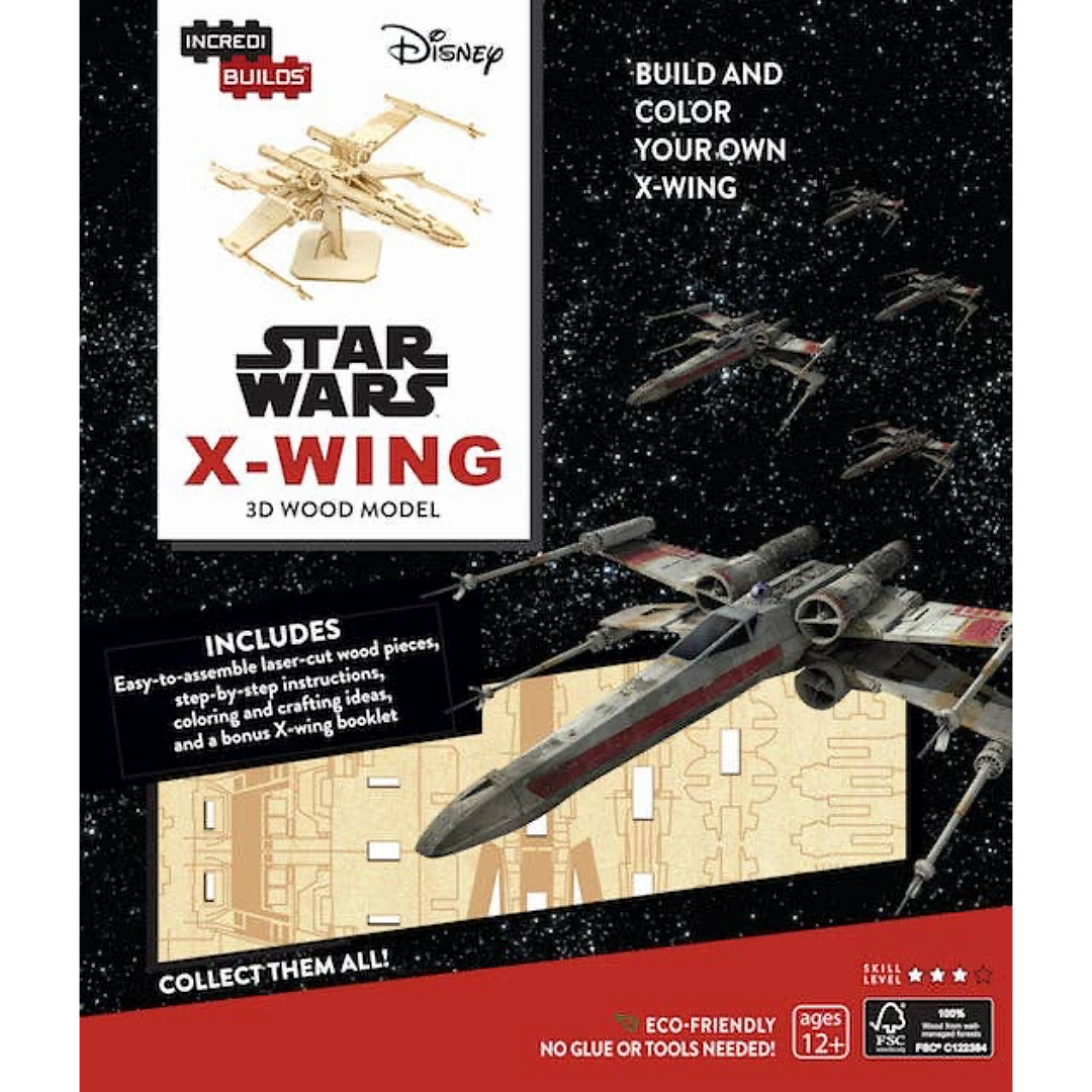 Star Wars: X-Wing 3D Wood Model - IncrediBuilds