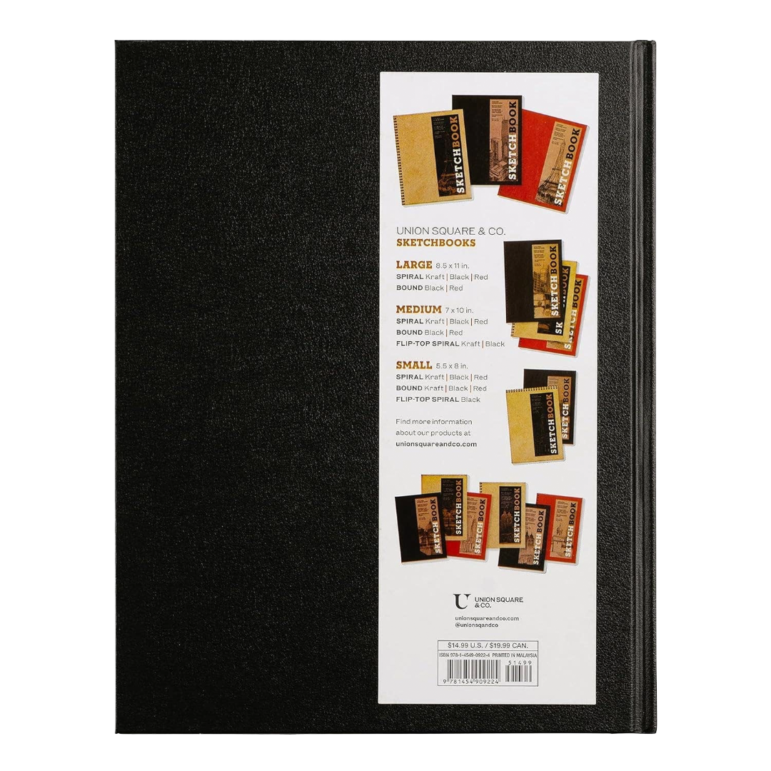 Large Sketchbook 8.5 x 11" - Basic Bound (Black)