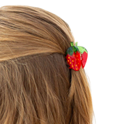 Mini Red Strawberry Hair Claw Clip