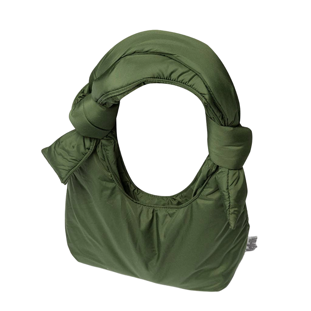 Biwa Puffy Shoulder Bag Mini Green