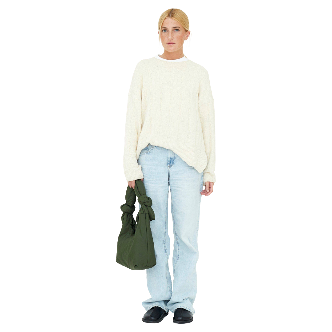 Biwa Puffy Shoulder Bag Mini Green