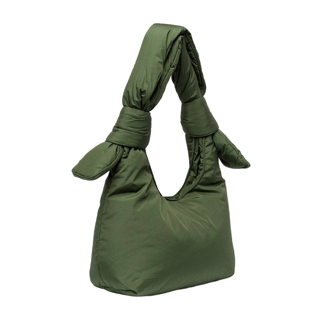 Biwa Puffy Shoulder Bag Mini Green