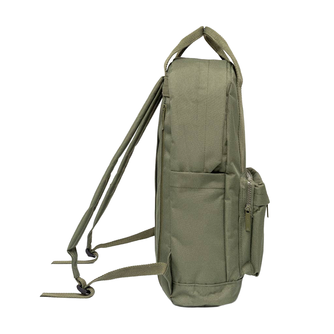 Capsule Backpack Stripes Olive