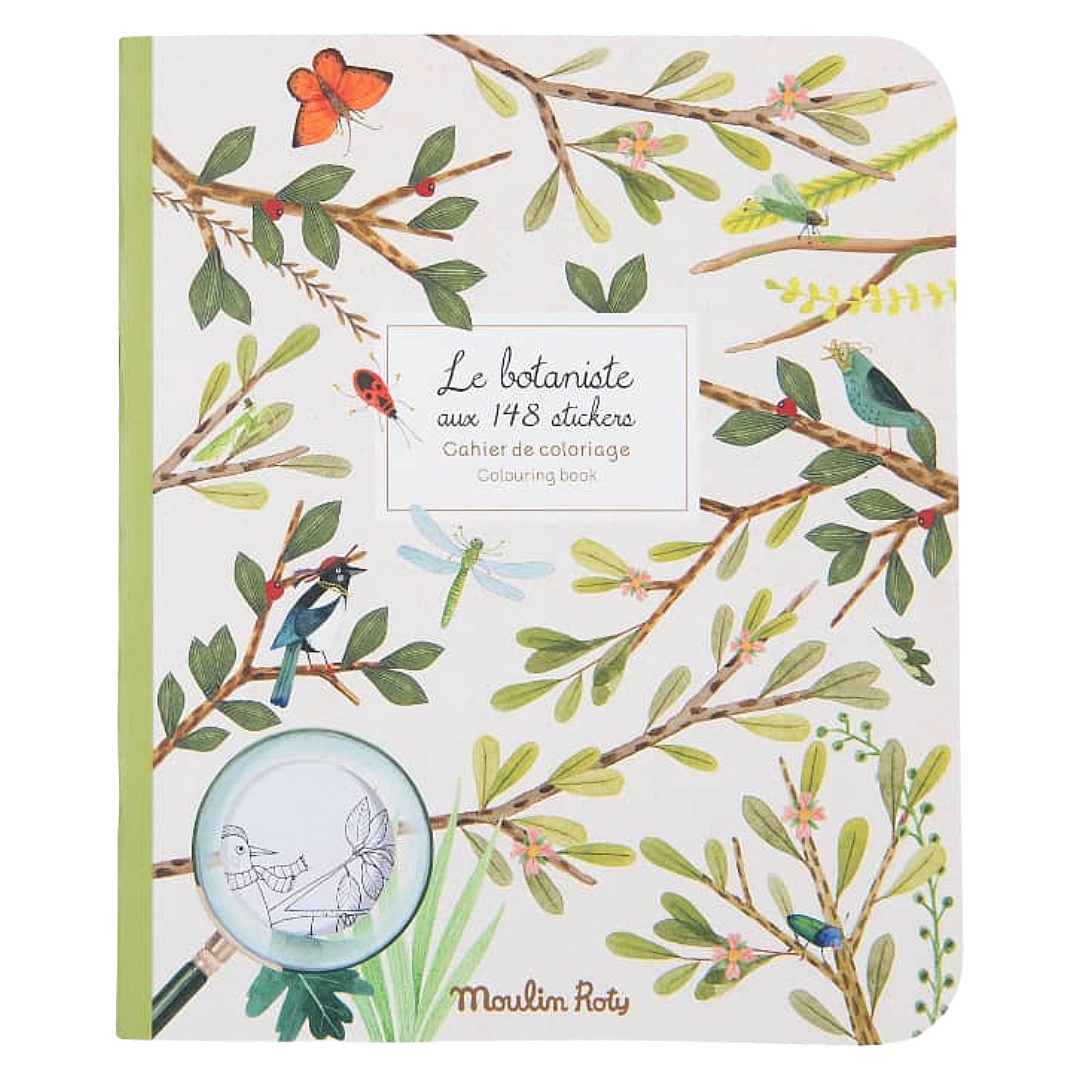 Le Botaniste Coloring Book & Stickers - Botanist/Garden Theme