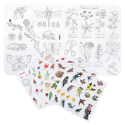 Le Botaniste Coloring Book & Stickers - Botanist/Garden Theme