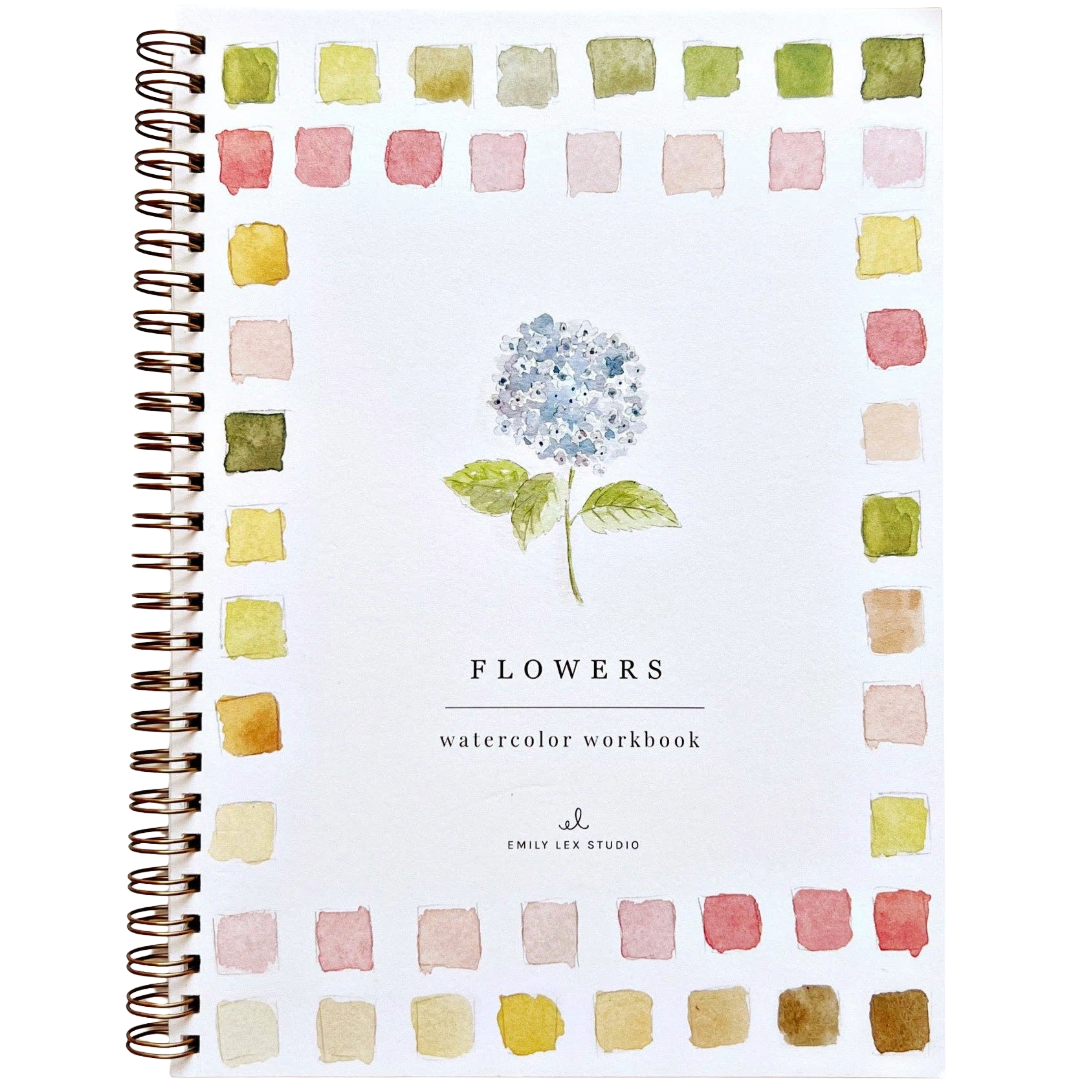 Flowers Watercolor Workbook