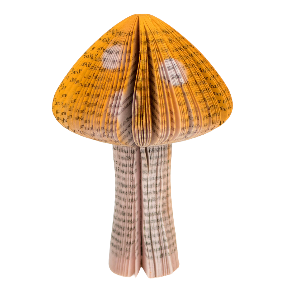Paper Mushroom - Mustard Yellow