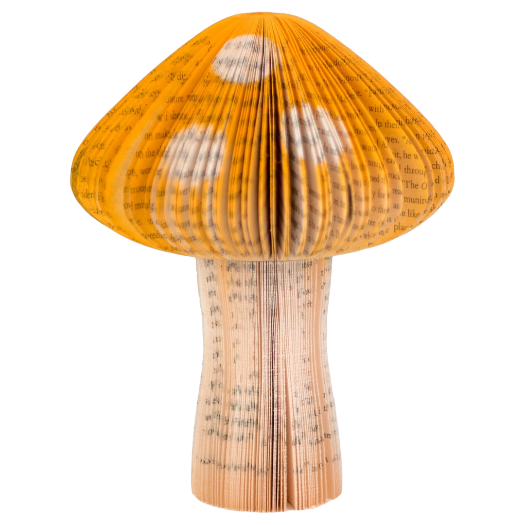 Paper Mushroom - Mustard Yellow