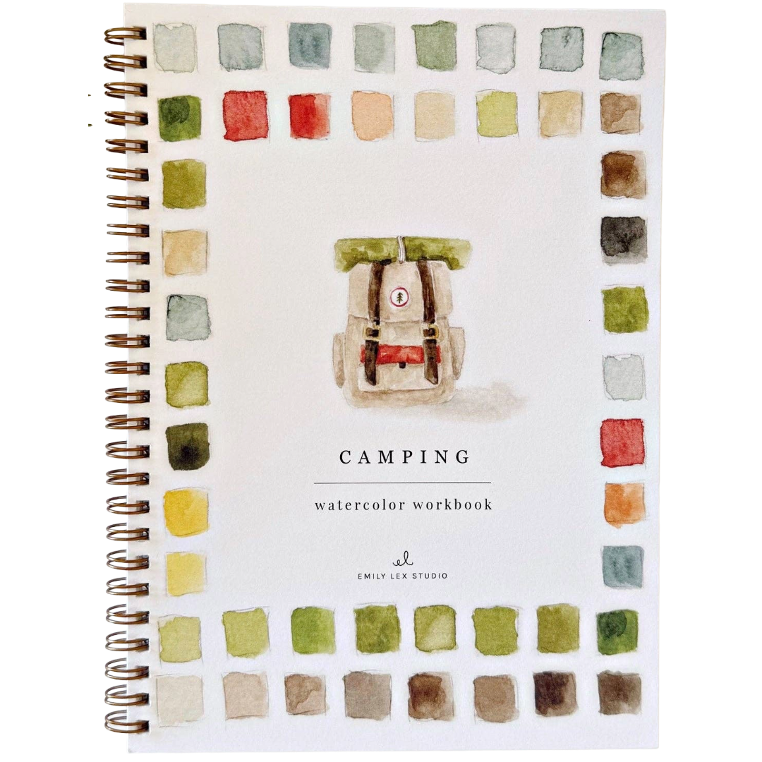 Camping Watercolor Workbook