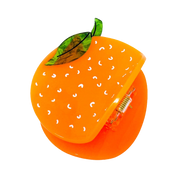 Midi Orange Hair Claw Clip