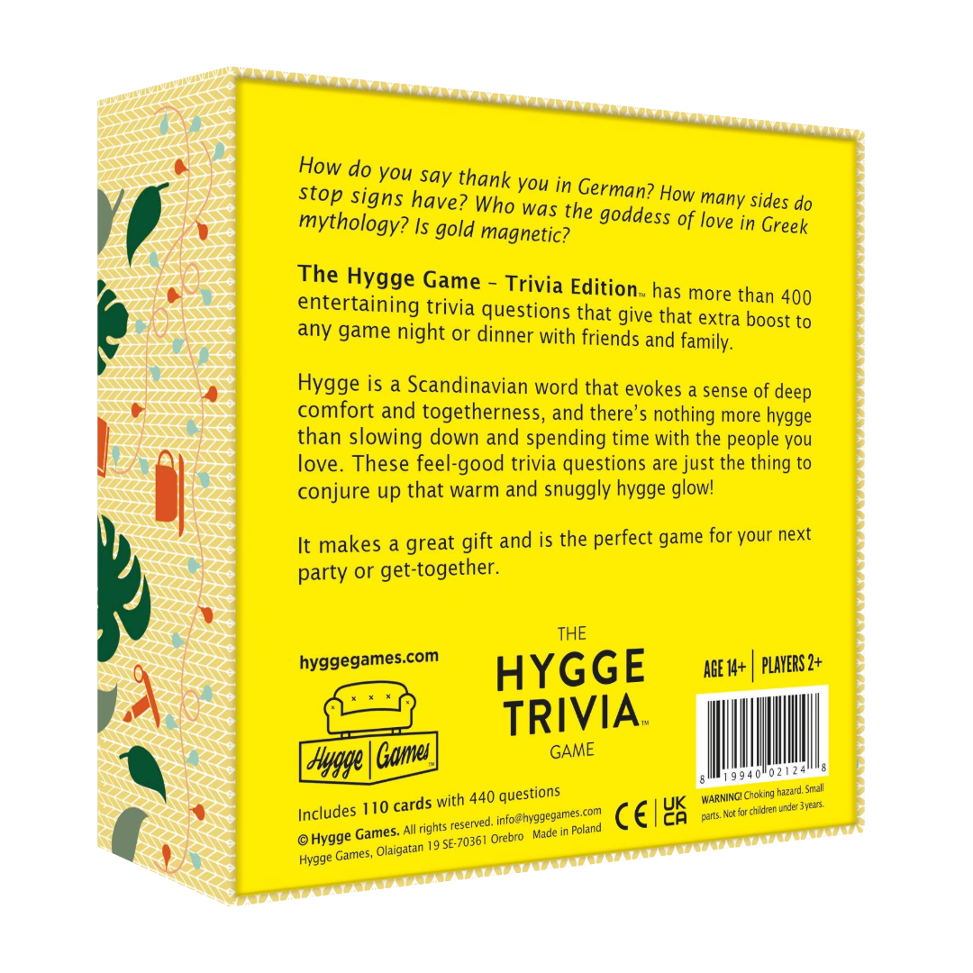 The Hygge Game Trivia Edition Card Game