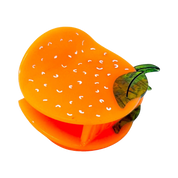 Midi Orange Hair Claw Clip