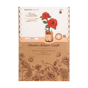 3D Wooden Flower Puzzle: Red Camellia