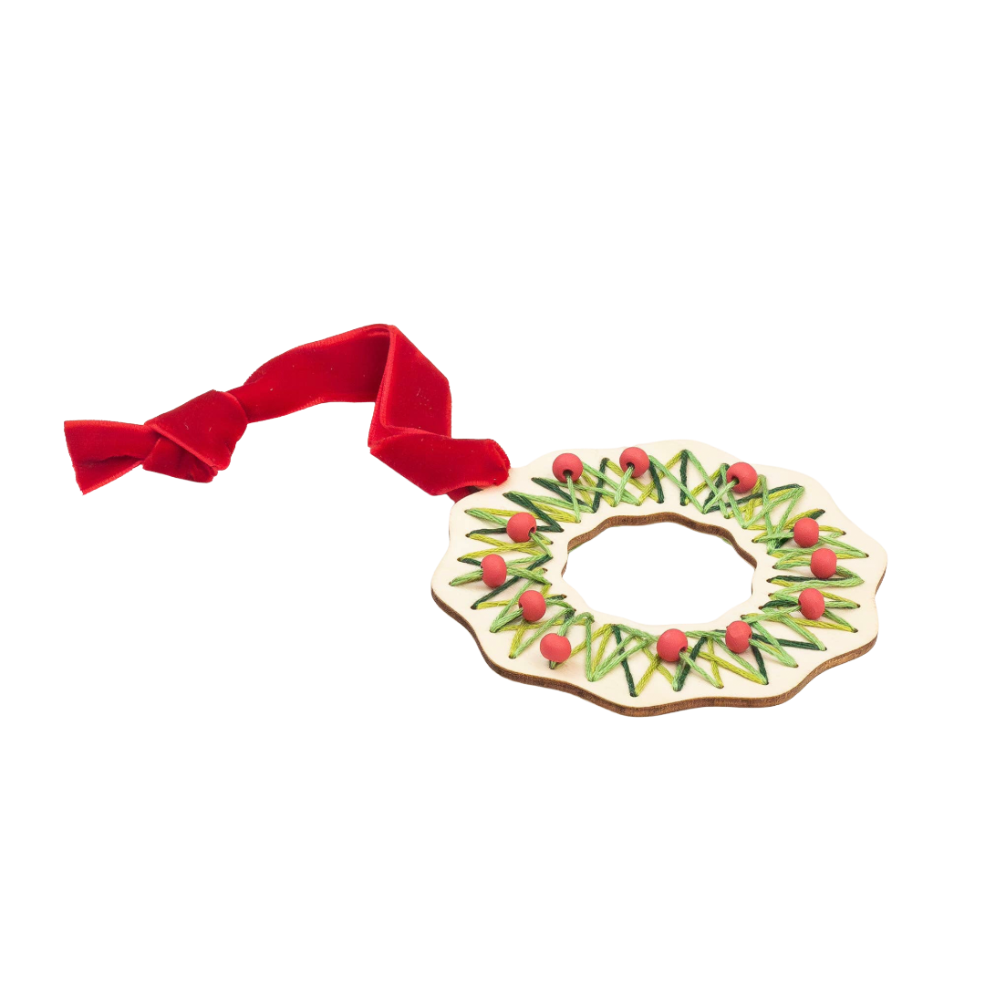 Make Your Own Stitched Wreath Decoration
