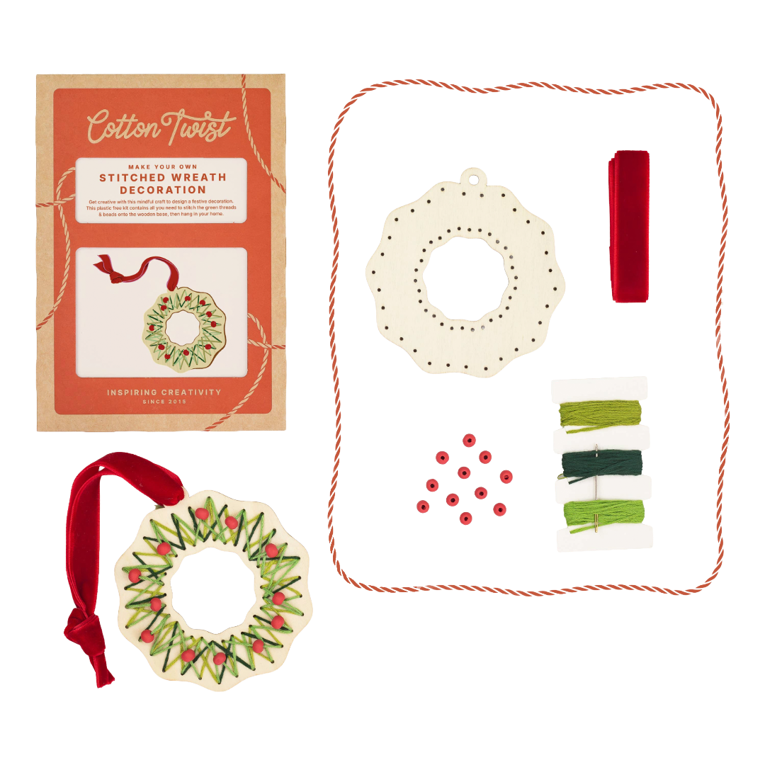 Make Your Own Stitched Wreath Decoration