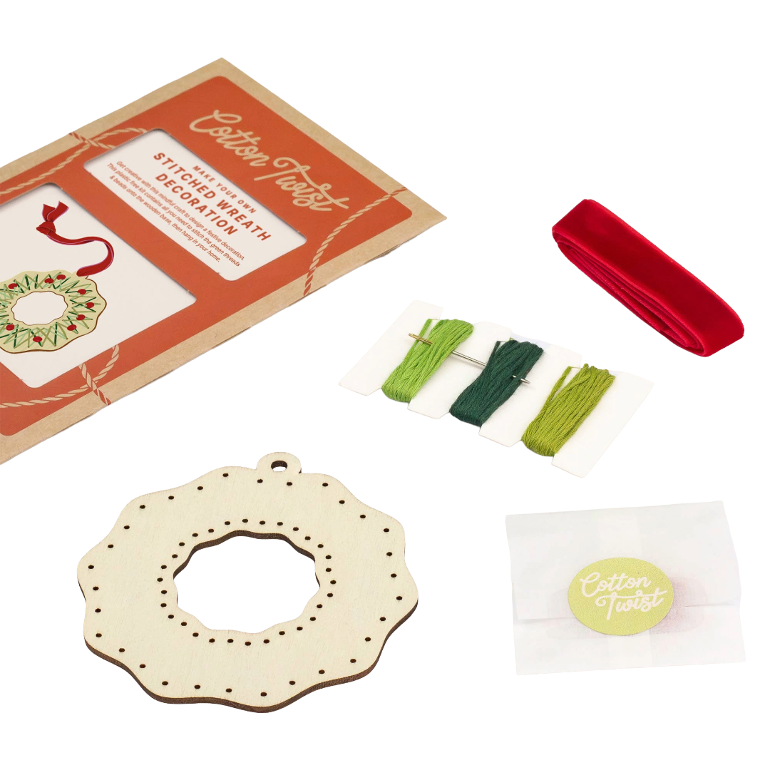 Make Your Own Stitched Wreath Decoration