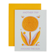 Another Trip Around the Sun Letterpress Birthday Card