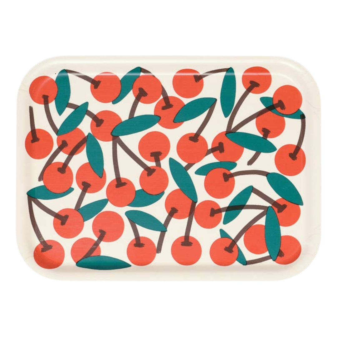 Cherries - Small Rectangle Birch Serving Tray