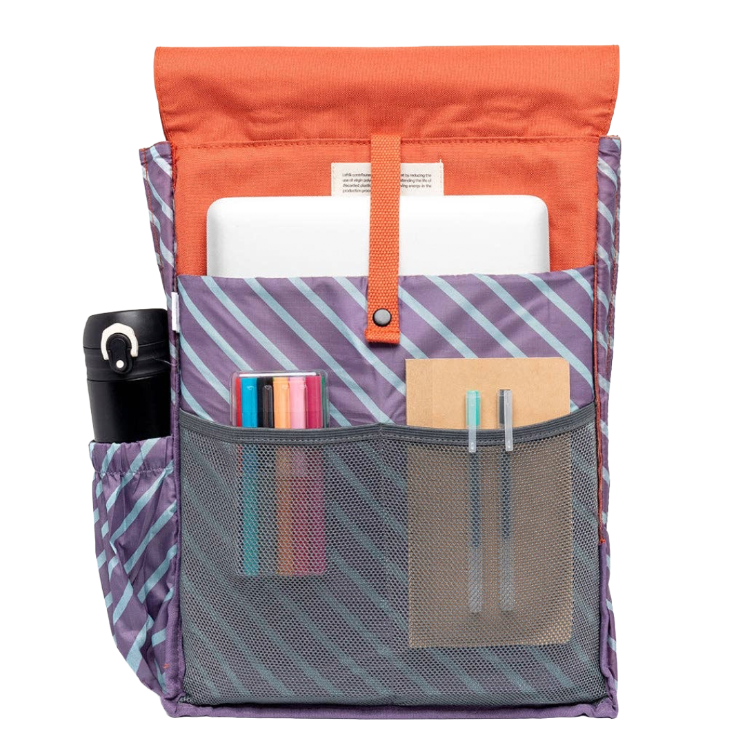 Handy Backpack -  Orange Stripes