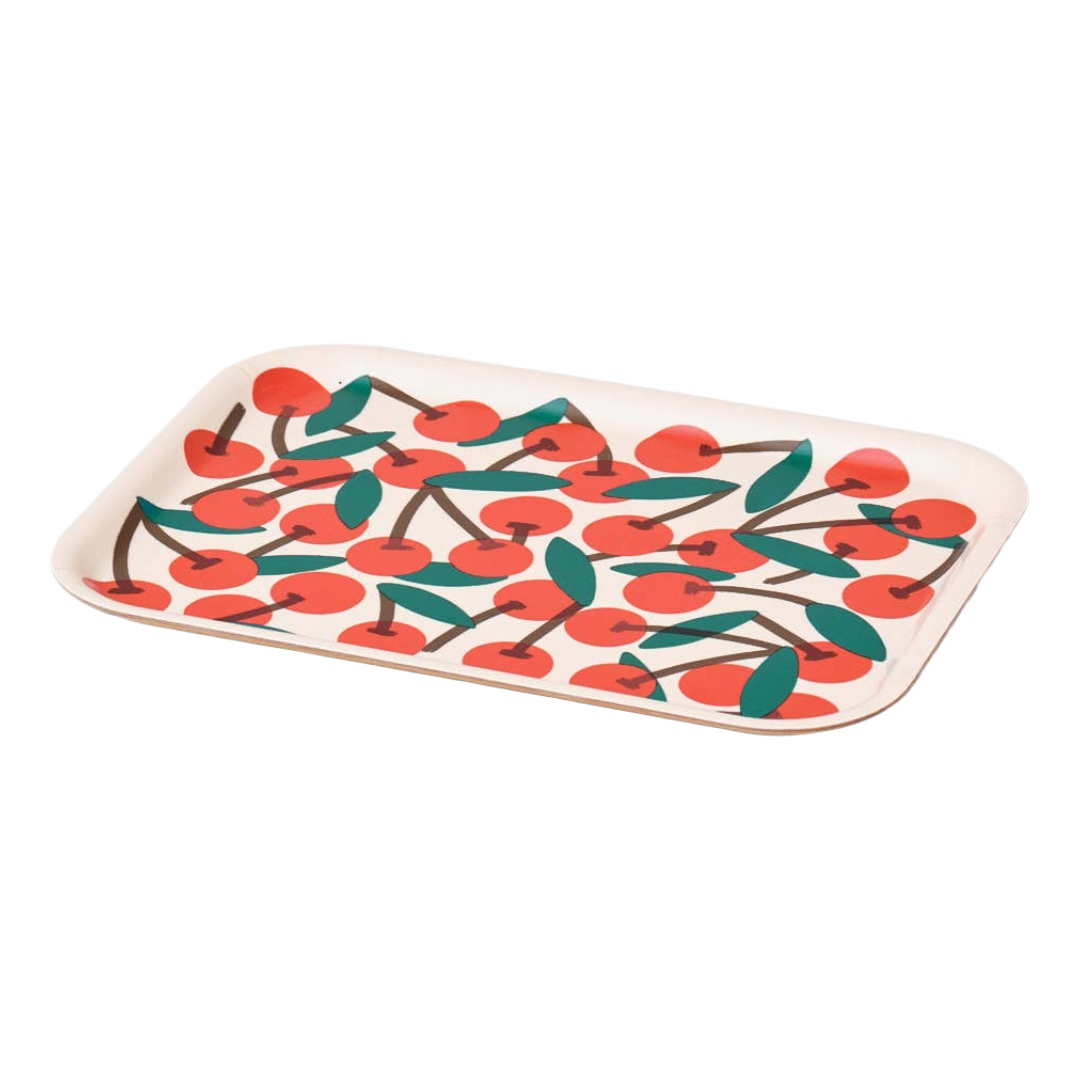 Cherries - Small Rectangle Birch Serving Tray