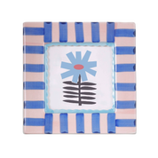 Blue Stripe Hand-painted Ceramic Photo Frame