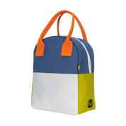 Two Tone Citrus Sky Zipper Lunch Bag