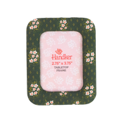 Green Pearl Fabric Desktop Frame 2.75"x3.75"