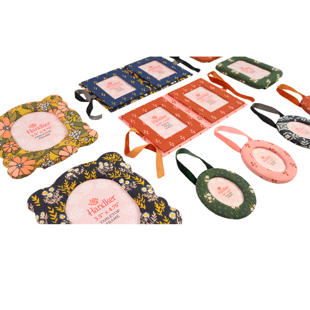 Green Pearl Fabric Desktop Frame 2.75"x3.75"