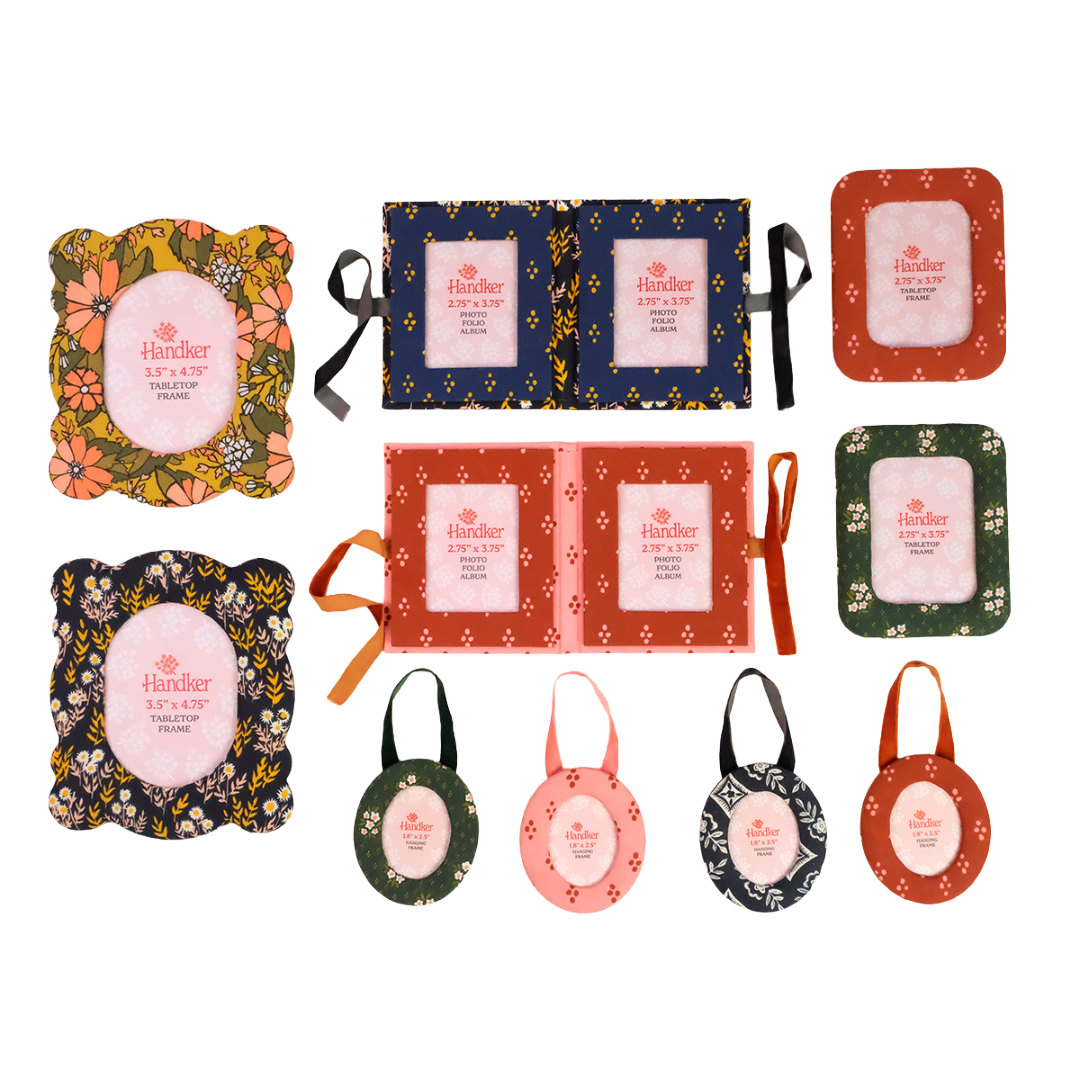 Green Pearl Fabric Desktop Frame 2.75"x3.75"