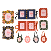 Green Pearl Fabric Desktop Frame 2.75"x3.75"