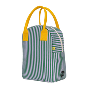 Candy Stripe Grass Zipper Lunch Bag