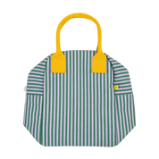 Candy Stripe Grass Zipper Lunch Bag