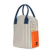 Pencil Stripe Nautical Zipper Lunch Bag