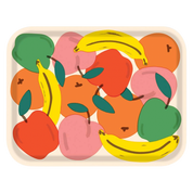 Fruit Bowl Large Rectangle Birch Serving Tray