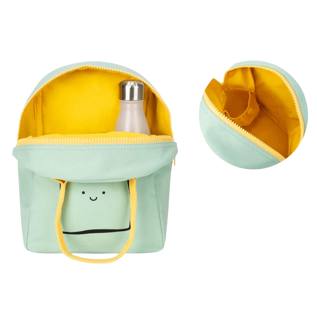 Happy Bread Mint Zipper Lunch Bag