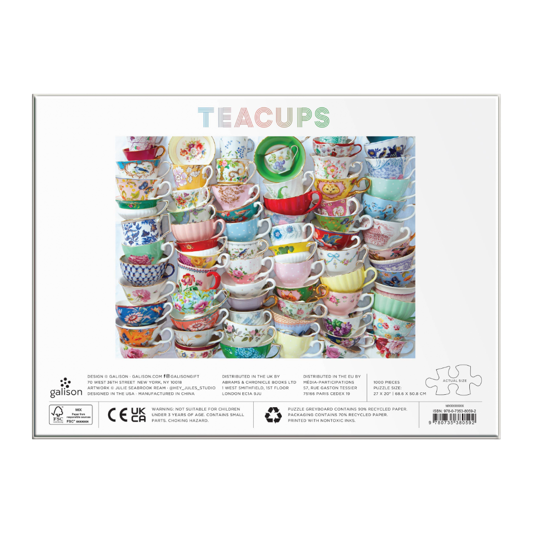 Teacups 1000 Piece Puzzle
