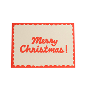 Merry Christmas! Letterpress Greeting Card